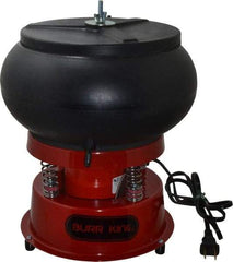 Burr King - 0.1 Cu Ft, 1/30 hp, Vibratory Tumbler - Flow Through Drain - All Tool & Supply