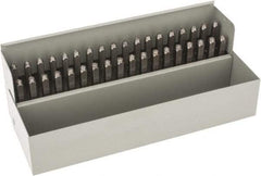 C.H. Hanson - 36 Piece, 3/32" Character Steel Stamp Set - Letters & Figures, Standard - All Tool & Supply