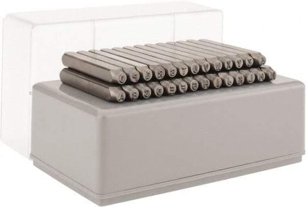 C.H. Hanson - 27 Piece, 1/8" Character Steel Stamp Set - Letters, Heavy Duty - All Tool & Supply