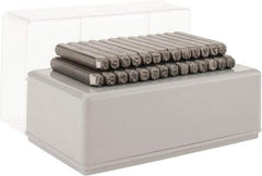 C.H. Hanson - 27 Piece, 1/2" Character Steel Stamp Set - Letters, Heavy Duty - All Tool & Supply