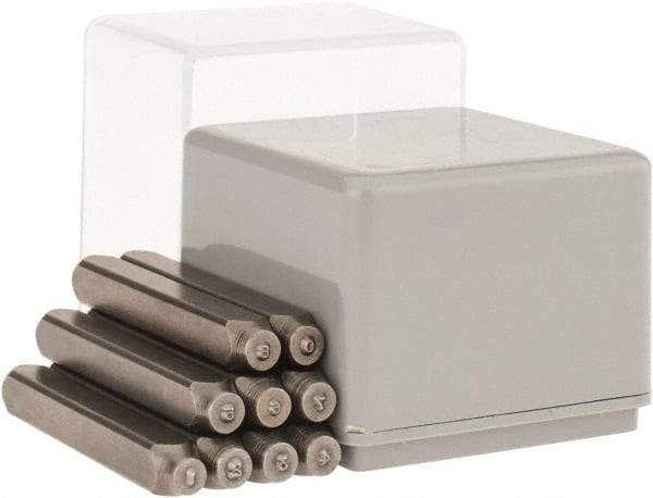 C.H. Hanson - 9 Piece, 1/8" Character Steel Stamp Set - Figures, Heavy Duty - All Tool & Supply