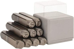 C.H. Hanson - 9 Piece, 3/8" Character Steel Stamp Set - Figures, Heavy Duty - All Tool & Supply