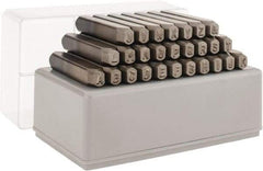 C.H. Hanson - 27 Piece, 3/16" Character Steel Stamp Set - Letters, Reverse - All Tool & Supply