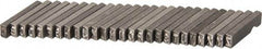 C.H. Hanson - 26 Piece, 1/8 Inch Character, Steel Type Set - 8 Character Capacity, A-Z Content - All Tool & Supply