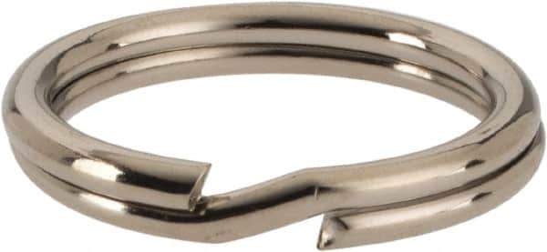 C.H. Hanson - 5/8" ID, 20mm OD, 2mm Thick, Split Ring - Carbon Spring Steel, Nickel Plated Finish - All Tool & Supply