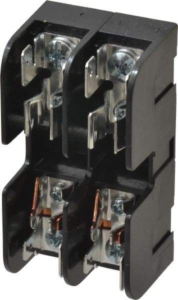 Ferraz Shawmut - 2 Pole, 10 to 14 AWG, 600 VAC/VDC, 30 Amp, DIN Rail Mount, Screw Mount Fuse Block - 13/32 Inch Diameter x 1-1/2 Inch Fuse Length, 3.04 Inch Long x 1.6 Inch Wide x 1.31 Inch High Block - All Tool & Supply