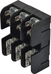 Ferraz Shawmut - 3 Pole, 10 to 14 AWG, 600 VAC/VDC, 30 Amp, DIN Rail Mount, Screw Mount Fuse Block - 13/32 Inch Diameter x 1-1/2 Inch Fuse Length, 3.04 Inch Long x 2.35 Inch Wide x 1.31 Inch High Block - All Tool & Supply