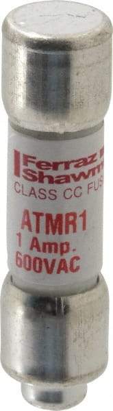 Ferraz Shawmut - 600 VAC/VDC, 1 Amp, Fast-Acting General Purpose Fuse - Clip Mount, 1-1/2" OAL, 100 at DC, 200 at AC kA Rating, 13/32" Diam - All Tool & Supply