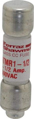 Ferraz Shawmut - 600 VAC/VDC, 1.5 Amp, Fast-Acting General Purpose Fuse - Clip Mount, 1-1/2" OAL, 100 at DC, 200 at AC kA Rating, 13/32" Diam - All Tool & Supply