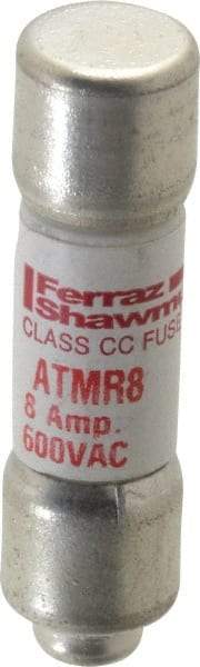 Ferraz Shawmut - 600 VAC/VDC, 8 Amp, Fast-Acting General Purpose Fuse - Clip Mount, 1-1/2" OAL, 100 at DC, 200 at AC kA Rating, 13/32" Diam - All Tool & Supply