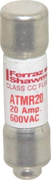 Ferraz Shawmut - 600 VAC/VDC, 20 Amp, Fast-Acting General Purpose Fuse - Clip Mount, 1-1/2" OAL, 100 at DC, 200 at AC kA Rating, 13/32" Diam - All Tool & Supply