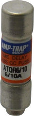 Ferraz Shawmut - 300 VDC, 600 VAC, 0.6 Amp, Time Delay General Purpose Fuse - Clip Mount, 1-1/2" OAL, 100 at DC, 200 at AC kA Rating, 13/32" Diam - All Tool & Supply