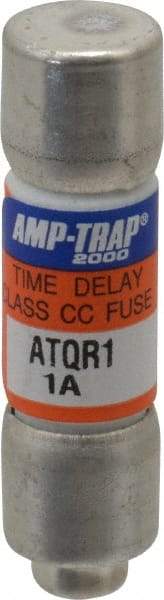 Ferraz Shawmut - 300 VDC, 600 VAC, 1 Amp, Time Delay General Purpose Fuse - Clip Mount, 1-1/2" OAL, 100 at DC, 200 at AC kA Rating, 13/32" Diam - All Tool & Supply