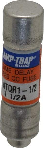 Ferraz Shawmut - 300 VDC, 600 VAC, 1.5 Amp, Time Delay General Purpose Fuse - Clip Mount, 1-1/2" OAL, 100 at DC, 200 at AC kA Rating, 13/32" Diam - All Tool & Supply