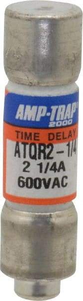 Ferraz Shawmut - 300 VDC, 600 VAC, 2.25 Amp, Time Delay General Purpose Fuse - Clip Mount, 1-1/2" OAL, 100 at DC, 200 at AC kA Rating, 13/32" Diam - All Tool & Supply