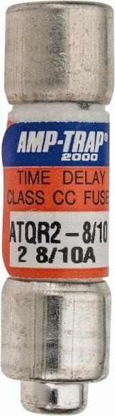 Ferraz Shawmut - 300 VDC, 600 VAC, 2.8 Amp, Time Delay General Purpose Fuse - Clip Mount, 1-1/2" OAL, 100 at DC, 200 at AC kA Rating, 13/32" Diam - All Tool & Supply