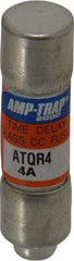 Ferraz Shawmut - 300 VDC, 600 VAC, 4 Amp, Time Delay General Purpose Fuse - Clip Mount, 1-1/2" OAL, 100 at DC, 200 at AC kA Rating, 13/32" Diam - All Tool & Supply