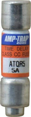 Ferraz Shawmut - 300 VDC, 600 VAC, 5 Amp, Time Delay General Purpose Fuse - Clip Mount, 1-1/2" OAL, 100 at DC, 200 at AC kA Rating, 13/32" Diam - All Tool & Supply