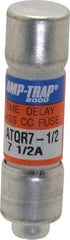 Ferraz Shawmut - 300 VDC, 600 VAC, 7.5 Amp, Time Delay General Purpose Fuse - Clip Mount, 1-1/2" OAL, 100 at DC, 200 at AC kA Rating, 13/32" Diam - All Tool & Supply