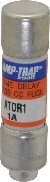 Ferraz Shawmut - 300 VDC, 600 VAC, 1 Amp, Time Delay General Purpose Fuse - Clip Mount, 1-1/2" OAL, 100 at DC, 200 at AC kA Rating, 13/32" Diam - All Tool & Supply