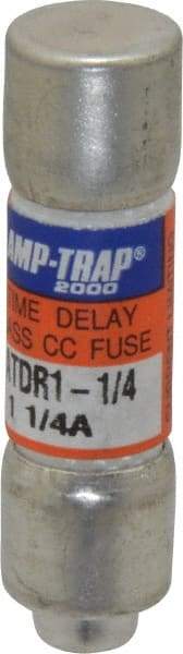 Ferraz Shawmut - 300 VDC, 600 VAC, 1.25 Amp, Time Delay General Purpose Fuse - Clip Mount, 1-1/2" OAL, 100 at DC, 200 at AC kA Rating, 13/32" Diam - All Tool & Supply