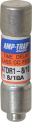 Ferraz Shawmut - 300 VDC, 600 VAC, 1.8 Amp, Time Delay General Purpose Fuse - Clip Mount, 1-1/2" OAL, 100 at DC, 200 at AC kA Rating, 13/32" Diam - All Tool & Supply