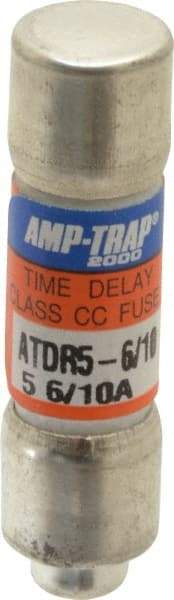 Ferraz Shawmut - 300 VDC, 600 VAC, 5.6 Amp, Time Delay General Purpose Fuse - Clip Mount, 1-1/2" OAL, 100 at DC, 200 at AC kA Rating, 13/32" Diam - All Tool & Supply