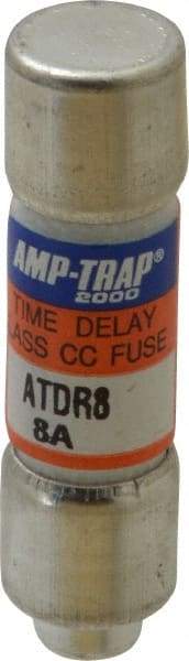 Ferraz Shawmut - 300 VDC, 600 VAC, 8 Amp, Time Delay General Purpose Fuse - Clip Mount, 1-1/2" OAL, 100 at DC, 200 at AC kA Rating, 13/32" Diam - All Tool & Supply