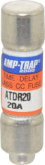 Ferraz Shawmut - 300 VDC, 600 VAC, 20 Amp, Time Delay General Purpose Fuse - Clip Mount, 1-1/2" OAL, 100 at DC, 200 at AC kA Rating, 13/32" Diam - All Tool & Supply