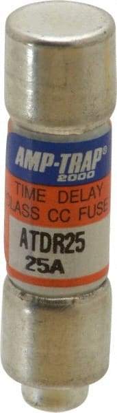 Ferraz Shawmut - 300 VDC, 600 VAC, 25 Amp, Time Delay General Purpose Fuse - Clip Mount, 1-1/2" OAL, 100 at DC, 200 at AC kA Rating, 13/32" Diam - All Tool & Supply