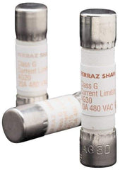 Ferraz Shawmut - 600 VAC, 8 Amp, Time Delay General Purpose Fuse - Clip Mount, 1-5/16" OAL, 100 at AC kA Rating, 13/32" Diam - All Tool & Supply