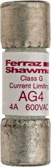 Ferraz Shawmut - 600 VAC, 4 Amp, Time Delay General Purpose Fuse - Clip Mount, 1-5/16" OAL, 100 at AC kA Rating, 13/32" Diam - All Tool & Supply