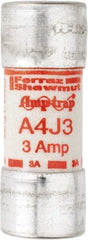 Ferraz Shawmut - 300 VDC, 600 VAC, 3 Amp, Fast-Acting General Purpose Fuse - Clip Mount, 2-1/4" OAL, 100 at DC, 200 at AC kA Rating, 13/16" Diam - All Tool & Supply