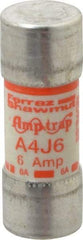 Ferraz Shawmut - 300 VDC, 600 VAC, 6 Amp, Fast-Acting General Purpose Fuse - Clip Mount, 2-1/4" OAL, 100 at DC, 200 at AC kA Rating, 13/16" Diam - All Tool & Supply