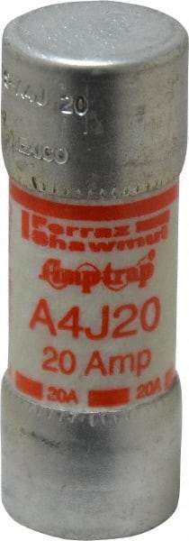 Ferraz Shawmut - 300 VDC, 600 VAC, 20 Amp, Fast-Acting General Purpose Fuse - Clip Mount, 2-1/4" OAL, 100 at DC, 200 at AC kA Rating, 13/16" Diam - All Tool & Supply