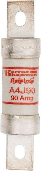 Ferraz Shawmut - 300 VDC, 600 VAC, 90 Amp, Fast-Acting General Purpose Fuse - Clip Mount, 4-5/8" OAL, 100 at DC, 200 at AC kA Rating, 1-1/8" Diam - All Tool & Supply