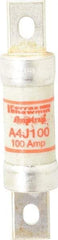 Ferraz Shawmut - 300 VDC, 600 VAC, 100 Amp, Fast-Acting General Purpose Fuse - Clip Mount, 4-5/8" OAL, 100 at DC, 200 at AC kA Rating, 1-1/8" Diam - All Tool & Supply