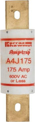 Ferraz Shawmut - 300 VDC, 600 VAC, 175 Amp, Fast-Acting General Purpose Fuse - Clip Mount, 5-3/4" OAL, 100 at DC, 200 at AC kA Rating, 1-5/8" Diam - All Tool & Supply