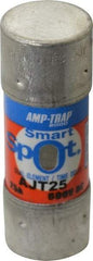 Ferraz Shawmut - 500 VDC, 600 VAC, 25 Amp, Time Delay General Purpose Fuse - Clip Mount, 2-1/4" OAL, 100 at DC, 200 at AC, 300 (Self-Certified) kA Rating, 13/16" Diam - All Tool & Supply