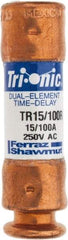 Ferraz Shawmut - 250 VAC/VDC, 0.15 Amp, Time Delay General Purpose Fuse - Clip Mount, 50.8mm OAL, 20 at DC, 200 at AC kA Rating, 9/16" Diam - All Tool & Supply