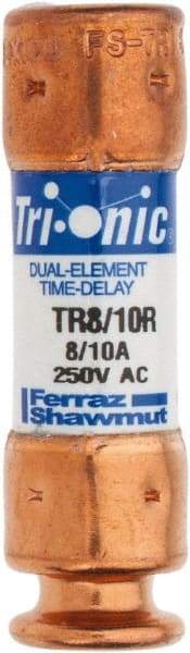 Ferraz Shawmut - 250 VAC/VDC, 0.8 Amp, Time Delay General Purpose Fuse - Clip Mount, 50.8mm OAL, 20 at DC, 200 at AC kA Rating, 9/16" Diam - All Tool & Supply