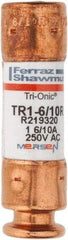 Ferraz Shawmut - 250 VAC/VDC, 1.6 Amp, Time Delay General Purpose Fuse - Clip Mount, 50.8mm OAL, 20 at DC, 200 at AC kA Rating, 9/16" Diam - All Tool & Supply