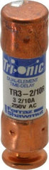 Ferraz Shawmut - 160 VDC, 250 VAC, 3.2 Amp, Time Delay General Purpose Fuse - Clip Mount, 50.8mm OAL, 20 at DC, 200 at AC kA Rating, 9/16" Diam - All Tool & Supply