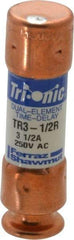 Ferraz Shawmut - 160 VDC, 250 VAC, 3.5 Amp, Time Delay General Purpose Fuse - Clip Mount, 50.8mm OAL, 20 at DC, 200 at AC kA Rating, 9/16" Diam - All Tool & Supply