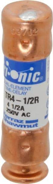 Ferraz Shawmut - 160 VDC, 250 VAC, 4.5 Amp, Time Delay General Purpose Fuse - Clip Mount, 50.8mm OAL, 20 at DC, 200 at AC kA Rating, 9/16" Diam - All Tool & Supply