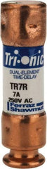 Ferraz Shawmut - 160 VDC, 250 VAC, 7 Amp, Time Delay General Purpose Fuse - Clip Mount, 50.8mm OAL, 20 at DC, 200 at AC kA Rating, 9/16" Diam - All Tool & Supply