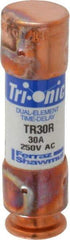 Ferraz Shawmut - 160 VDC, 250 VAC, 30 Amp, Time Delay General Purpose Fuse - Clip Mount, 50.8mm OAL, 20 at DC, 200 at AC kA Rating, 9/16" Diam - All Tool & Supply