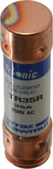 Ferraz Shawmut - 250 VAC/VDC, 35 Amp, Time Delay General Purpose Fuse - Clip Mount, 76.2mm OAL, 20 at DC, 200 at AC kA Rating, 13/16" Diam - All Tool & Supply