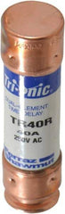 Ferraz Shawmut - 250 VAC/VDC, 40 Amp, Time Delay General Purpose Fuse - Clip Mount, 76.2mm OAL, 20 at DC, 200 at AC kA Rating, 13/16" Diam - All Tool & Supply