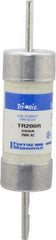 Ferraz Shawmut - 250 VAC/VDC, 200 Amp, Time Delay General Purpose Fuse - Clip Mount, 7-1/8" OAL, 20 at DC, 200 at AC kA Rating, 1-9/16" Diam - All Tool & Supply